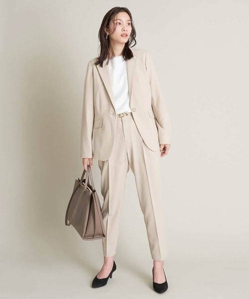 a.v.v(アーヴェヴェ)の「【通勤・通学におすすめ】A4収納/2WAYダブルハンドルトート(トートバッグ・レディース・ライトグレー/ブラック/モカ・38)」の4枚目の写真