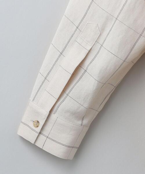 ＜6(ROKU)＞ASA RAYON SILK CHECK SHIRT シャツ 6（ロク）の「＜6(ROKU)＞ASA RAYON SILK CHECK SHIRT/シャツ（シャツ