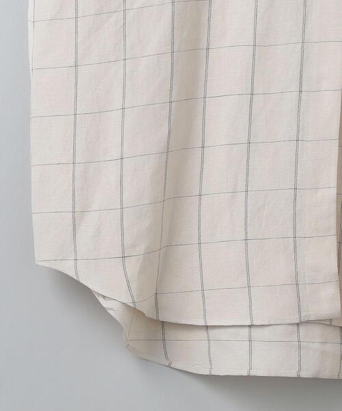 ＜6(ROKU)＞ASA RAYON SILK CHECK SHIRT シャツ 6（ロク）の「＜6(ROKU)＞ASA RAYON SILK CHECK SHIRT/シャツ（シャツ