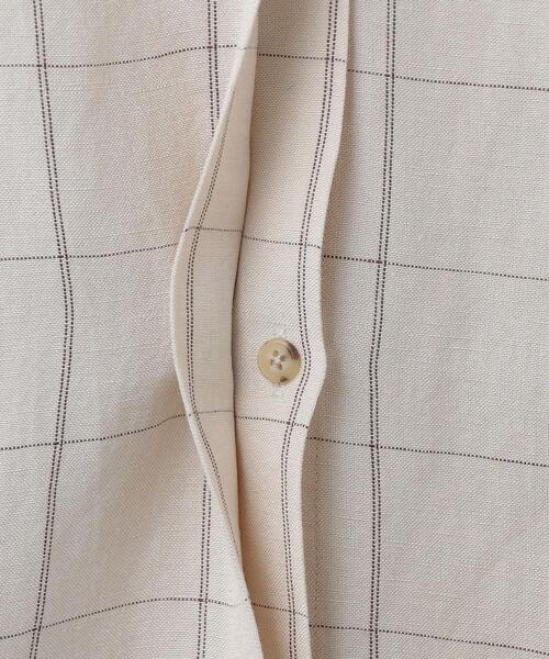 6（ロク）の「＜6(ROKU)＞ASA RAYON SILK CHECK SHIRT/シャツ（シャツ