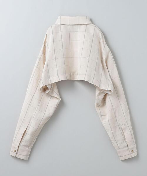 ＜6(ROKU)＞ASA RAYON SILK CHECK SHIRT シャツ 6（ロク）の「＜6(ROKU)＞ASA RAYON SILK CHECK SHIRT/シャツ（シャツ