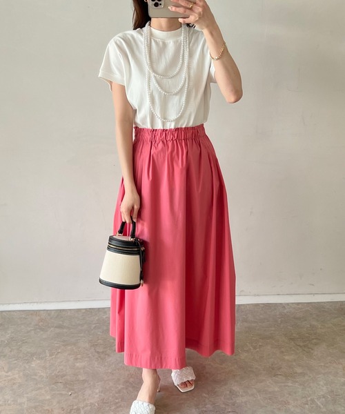 Emma Taylor（エマテイラー）の「撥水防汚サイドタックフレアースカート（スカート・レディース・ホワイト/ライトブルー/ブラック/ライトイエロー/ピンク・FREE）」の12枚目の写真