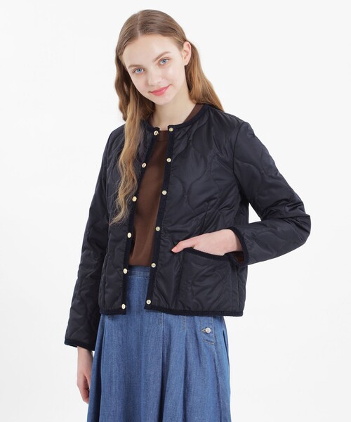 MACKINTOSH PHILOSOPHY(マッキントッシュ フィロソフィー)の「【WEB限定】キルティングショートジャケット(その他アウター・レディース・ダークネイビー・38/36)」の1枚目の写真