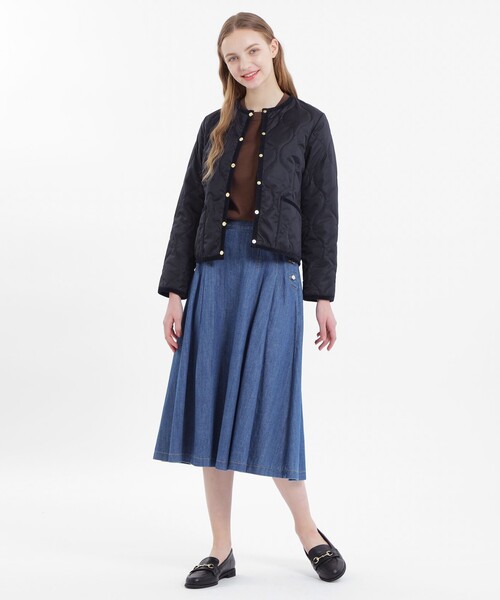 MACKINTOSH PHILOSOPHY(マッキントッシュ フィロソフィー)の「【WEB限定】キルティングショートジャケット(その他アウター・レディース・ダークネイビー・38/36)」の2枚目の写真