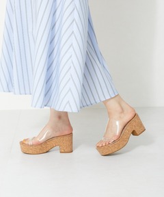 セール】CLEAR TUBE CORK SANDAL（サンダル）｜Ameri（アメリ