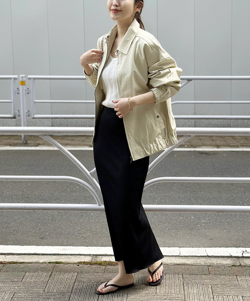 Oriens JOURNAL STANDARD（オリエンス ジャーナルスタンダード）の「ツイルジップブルゾン（ブルゾン・レディース・ネイビー/ホワイト・FREE）」の10枚目の写真