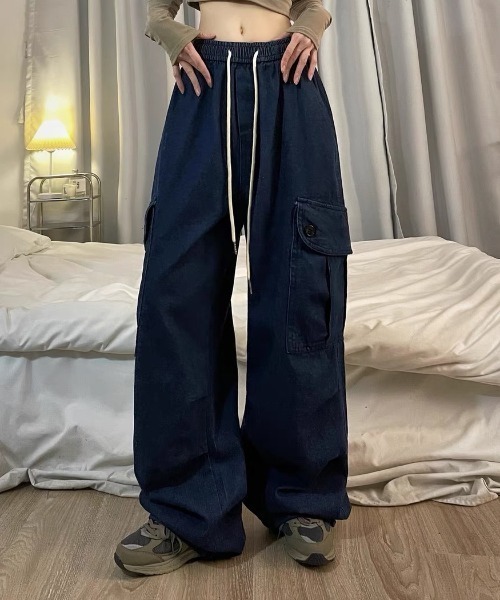 ARULE(アルール)の「『ARULE/アルール』ワイドデニムパンツ【Y】【CN】(デニムパンツ・メンズ・ブラック/インディゴブルー・XL)」の11枚目の写真