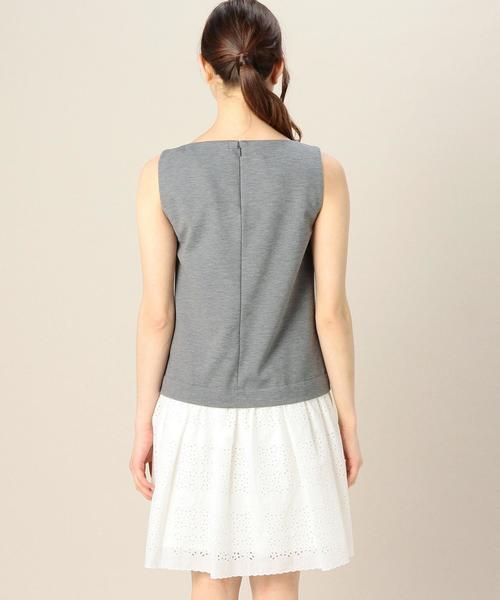 BEAUTY&YOUTH UNITED ARROWS（ビューティーアンドユースユナイテッドアローズ）の「BY カットレースコンビワンピース◆（ワンピース・レディース・ホワイト/ネイビー・フリー）」の3枚目の写真