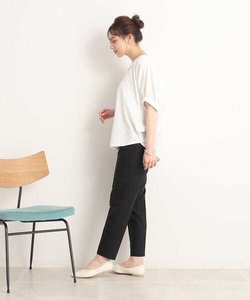 DRESKIP（ドレスキップ）の「◆オンでもオフでも！前後異素材 ドルマンスリーブ トップス（Tシャツ/カットソー・レディース・ピンク系/ブラック/ライトグリーン/ブルー/オフホワイト・00）」の15枚目の写真