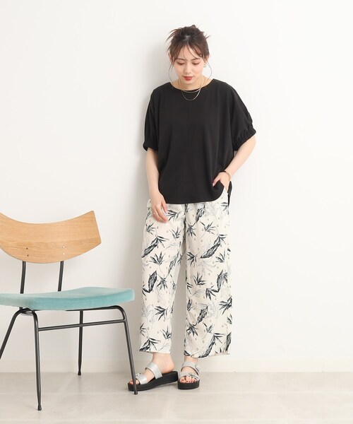 DRESKIP（ドレスキップ）の「◆オンでもオフでも！前後異素材 ドルマンスリーブ トップス（Tシャツ/カットソー・レディース・ピンク系/ブラック/ライトグリーン/ブルー/オフホワイト・00）」の20枚目の写真