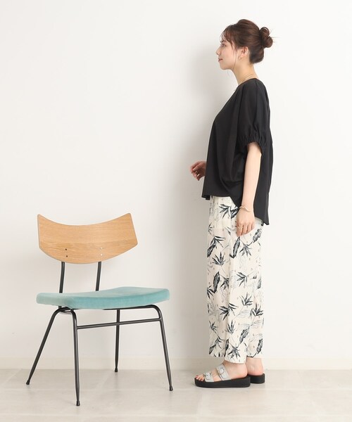 DRESKIP（ドレスキップ）の「◆オンでもオフでも！前後異素材 ドルマンスリーブ トップス（Tシャツ/カットソー・レディース・ピンク系/ブラック/ライトグリーン/ブルー/オフホワイト・00）」の21枚目の写真