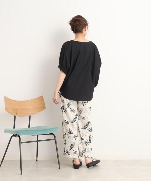 DRESKIP（ドレスキップ）の「◆オンでもオフでも！前後異素材 ドルマンスリーブ トップス（Tシャツ/カットソー・レディース・ピンク系/ブラック/ライトグリーン/ブルー/オフホワイト・00）」の22枚目の写真