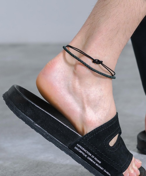 Rocky Monroe（ロッキーモンロー）の「合皮2重アンクレット（アンクレット・メンズ・ブラウン/グリーン/ホワイト/ブラック/ブルー/グレー・FREE）」の6枚目の写真