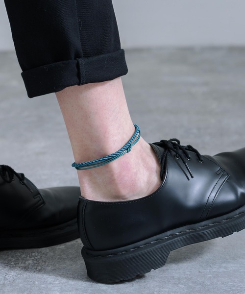 Rocky Monroe（ロッキーモンロー）の「合皮2重アンクレット（アンクレット・メンズ・ブラウン/グリーン/ホワイト/ブラック/ブルー/グレー・FREE）」の13枚目の写真