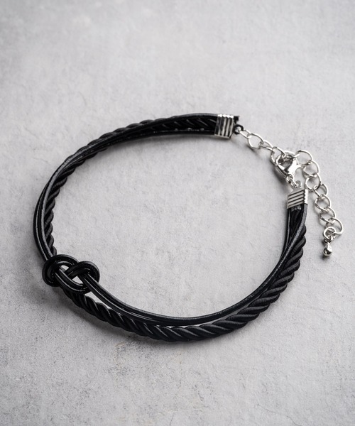 Rocky Monroe（ロッキーモンロー）の「合皮2重アンクレット（アンクレット・メンズ・ブラウン/グリーン/ホワイト/ブラック/ブルー/グレー・FREE）」の14枚目の写真