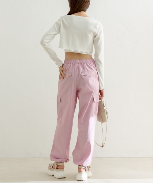 OLIVE des OLIVE（オリーブデオリーブ）の「キャミ×ボレロセット　1031060300（アンサンブル・レディース・ラベンダー/オフホワイト/ブラック・FREE）」の8枚目の写真