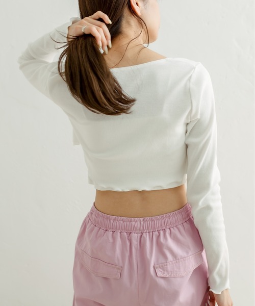 OLIVE des OLIVE（オリーブデオリーブ）の「キャミ×ボレロセット　1031060300（アンサンブル・レディース・ラベンダー/オフホワイト/ブラック・FREE）」の11枚目の写真