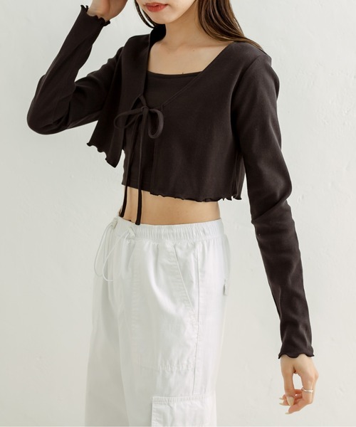 OLIVE des OLIVE（オリーブデオリーブ）の「キャミ×ボレロセット　1031060300（アンサンブル・レディース・ラベンダー/オフホワイト/ブラック・FREE）」の20枚目の写真