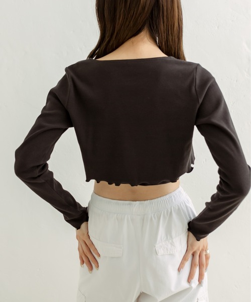 OLIVE des OLIVE（オリーブデオリーブ）の「キャミ×ボレロセット　1031060300（アンサンブル・レディース・ラベンダー/オフホワイト/ブラック・FREE）」の21枚目の写真