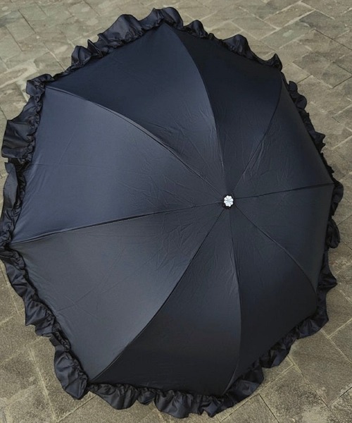 ポーチつきUVカットフリルアンブレラ（折りたたみ傘）｜Silly（シリー