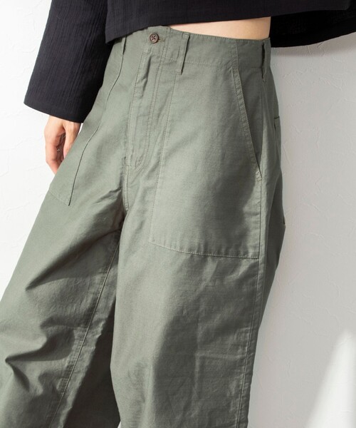 Rie Miller（リエミラー）の「◇【WEB限定】ハイウエストベイカーカーブパンツ（その他パンツ・レディース・オフホワイト/オリーブ・S/M/L/XS）」の13枚目の写真