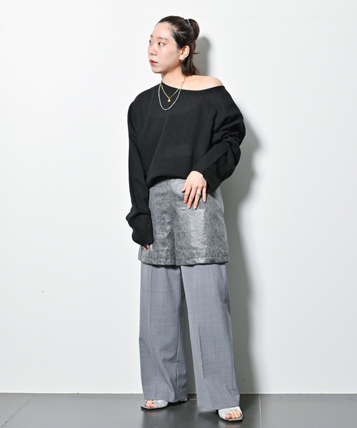 CITYSHOP(シティーショップ)の「Li/Co BIO WASH PULLOVER2:シャツ(シャツ/ブラウス・レディース・ブラック/サックスブルー/ホワイト・FREE)」の5枚目の写真