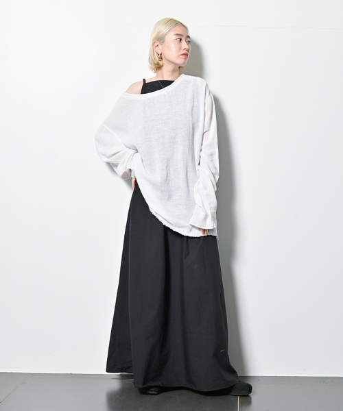CITYSHOP(シティーショップ)の「Li/Co BIO WASH PULLOVER2:シャツ(シャツ/ブラウス・レディース・ブラック/サックスブルー/ホワイト・FREE)」の11枚目の写真