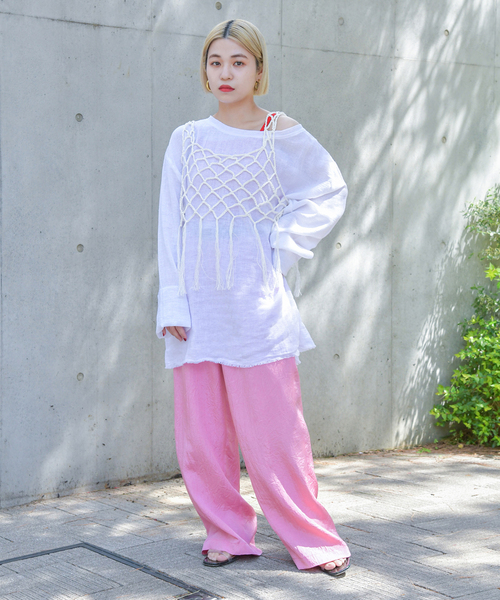 CITYSHOP(シティーショップ)の「Li/Co BIO WASH PULLOVER2:シャツ(シャツ/ブラウス・レディース・ブラック/サックスブルー/ホワイト・FREE)」の12枚目の写真