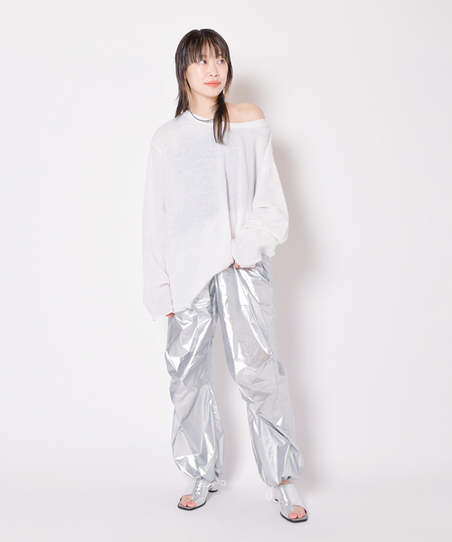 CITYSHOP(シティーショップ)の「Li/Co BIO WASH PULLOVER2:シャツ(シャツ/ブラウス・レディース・ブラック/サックスブルー/ホワイト・FREE)」の16枚目の写真