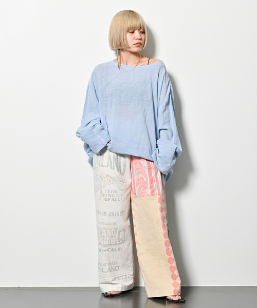 CITYSHOP(シティーショップ)の「Li/Co BIO WASH PULLOVER2:シャツ(シャツ/ブラウス・レディース・ブラック/サックスブルー/ホワイト・FREE)」の21枚目の写真