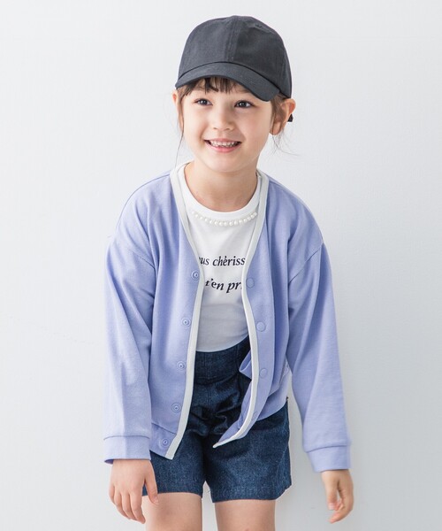THE SHOP TK （ザ ショップ ティーケー ）の「◆ガールズバックリボンCAP（キャップ・キッズ・ベージュ/サックスブルー/ブラック・00）」の5枚目の写真
