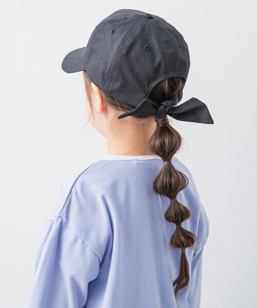 THE SHOP TK （ザ ショップ ティーケー ）の「◆ガールズバックリボンCAP（キャップ・キッズ・ベージュ/サックスブルー/ブラック・00）」の8枚目の写真