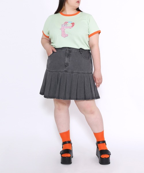 PUNYUS（プニュズ）の「Rabbit Tシャツ（Tシャツ/カットソー・レディース・グリーン/イエロー/ホワイト・2/3/1/4）」の17枚目の写真