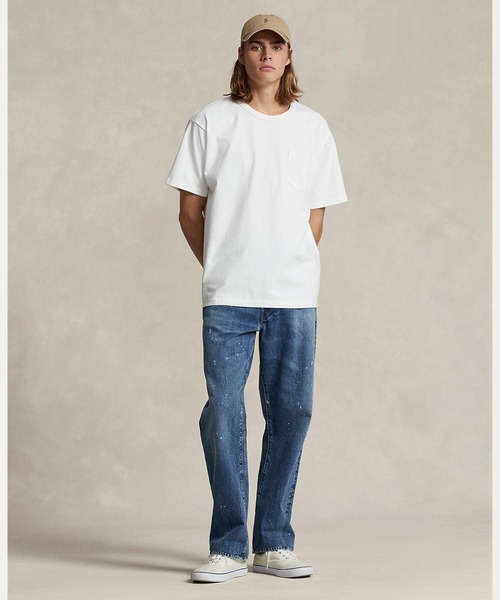 POLO RALPH LAUREN（ポロ ラルフ ローレン）の「ビッグ フィット ジャージー ポケット Tシャツ（Tシャツ/カットソー・メンズ・ホワイト・S/M/L/XL/XS/XXL）」の5枚目の写真