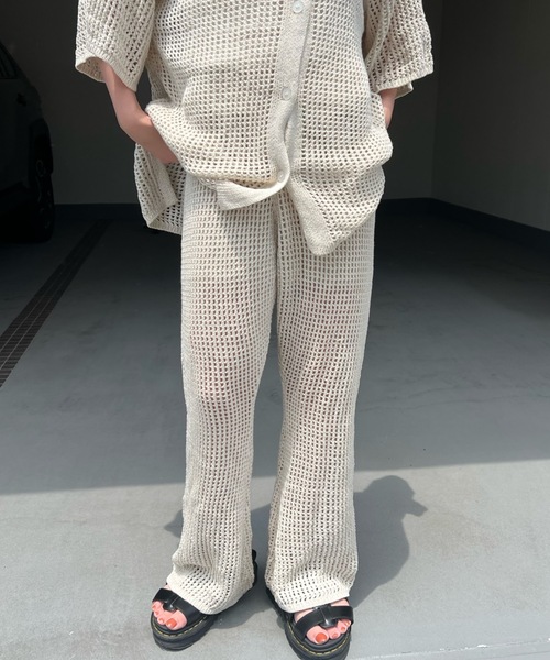 shesame（シーセム）の「メッシュニットパンツ（その他パンツ）」 - WEAR