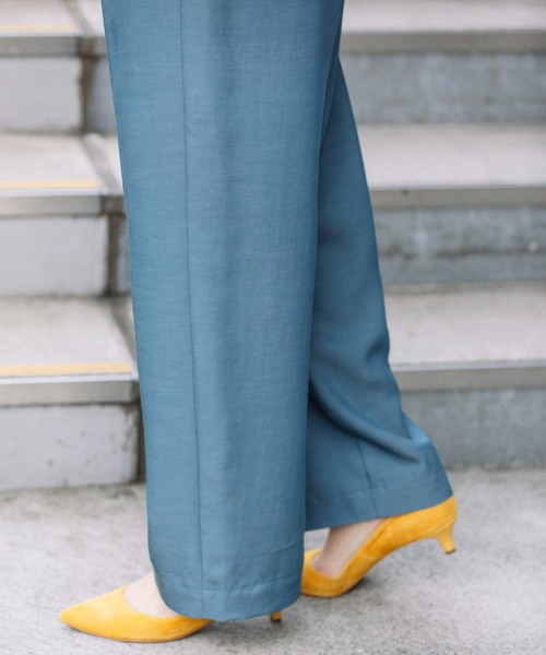 Munich（ミューニック）の「ビスコースウールツイルイージーパンツ（その他パンツ・レディース・ブラック/ブルーグレー/マスタード・S/M/XS）」の7枚目の写真