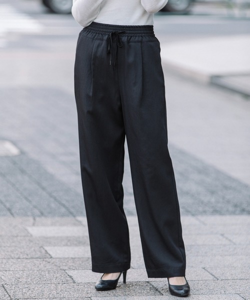 Munich（ミューニック）の「ビスコースウールツイルイージーパンツ（その他パンツ・レディース・ブラック/ブルーグレー/マスタード・S/M/XS）」の8枚目の写真