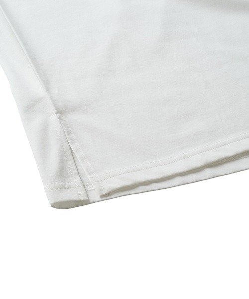 NO ID.（ノーアイディ）の「ジオメトリックプリント7分袖BIG-T（Tシャツ/カットソー・メンズ・グレー/ブラック/ホワイト・ONE SIZE）」の21枚目の写真