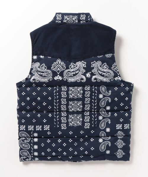 Levi's（リーバイス）の「Levi's/リーバイス ウエスタンペイズリー柄ダウンベスト（ダウンベスト・メンズ・ダークインディゴブルー・M/XL/L/S）」の2枚目の写真
