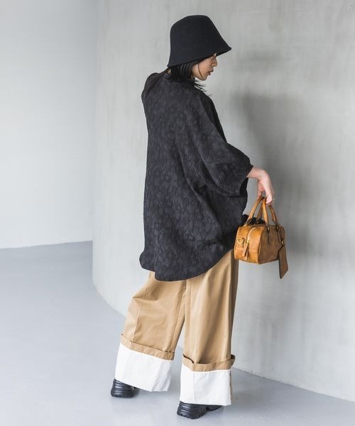 JEANASIS（ジーナシス）の「ウールベルハット/906415（ハット・レディース・ブラック/グレー/カーキ・FREE）」の8枚目の写真