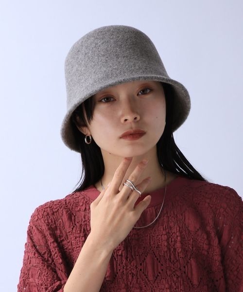 JEANASIS（ジーナシス）の「ウールベルハット/906415（ハット・レディース・ブラック/グレー/カーキ・FREE）」の13枚目の写真