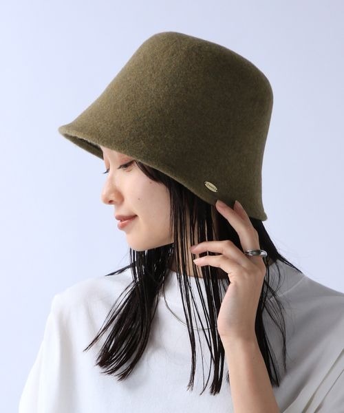 JEANASIS（ジーナシス）の「ウールベルハット/906415（ハット・レディース・ブラック/グレー/カーキ・FREE）」の17枚目の写真