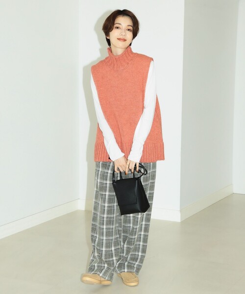 B:MING by BEAMS(ビーミングバイビームス)の「B:MING by BEAMS / エドワード ハイネック ニットベスト(ベスト・レディース・ダークネイビー/ブルー系その他/ベージュ/オレンジ・FREE)」の19枚目の写真