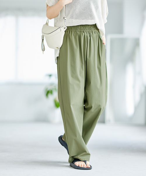 JOURNAL STANDARD(ジャーナルスタンダード)の「《追加4》ナイロンストレッチワイドパンツ(その他パンツ・レディース・カーキ/ラベンダー/ブラック/ベージュ・36/34/40/38)」の12枚目の写真