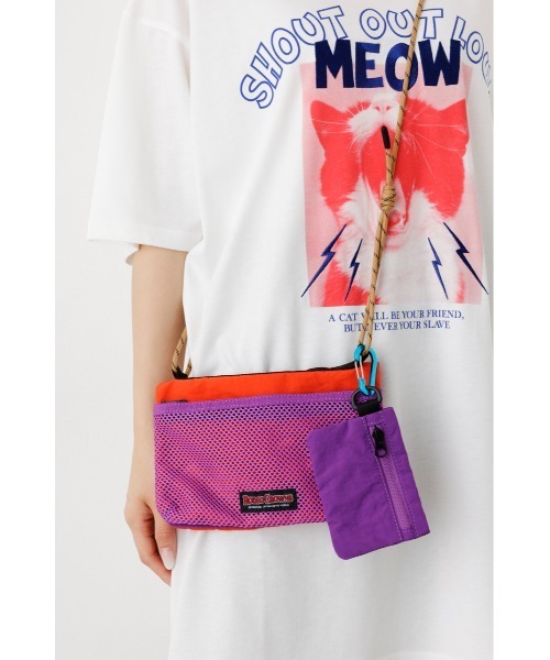 RODEO CROWNS WIDE BOWL（ロデオクラウンズワイドボウル）の「NYLON COLOR MULTI サコッシュ（ボディバッグ/ウエストポーチ・レディース・ブラック/ホワイト/オレンジ・FREE）」の6枚目の写真