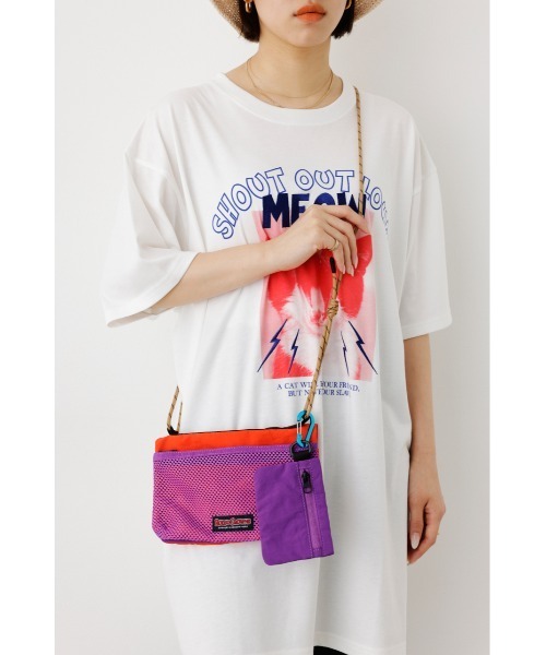 RODEO CROWNS WIDE BOWL（ロデオクラウンズワイドボウル）の「NYLON COLOR MULTI サコッシュ（ボディバッグ/ウエストポーチ・レディース・ブラック/ホワイト/オレンジ・FREE）」の18枚目の写真