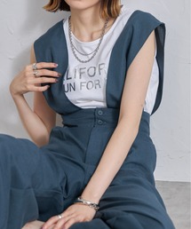 2wayサロペワイドパンツ