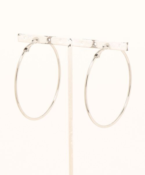 LOWRYS FARM（ローリーズファーム）の「ステンレスＢＩＧフープピアス  973057（ピアス（両耳用）・レディース・シルバー/その他1・FREE）」の3枚目の写真