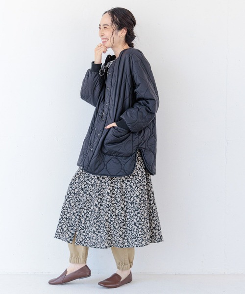 studio CLIP（スタディオクリップ）の「シングルガーゼWフロントワンピース[プチ・プラスサイズあり]（ワンピース・レディース・その他1/インディゴブルー/その他2/ブラック・FREE/ﾌﾘｰ(L)/PF）」の17枚目の写真