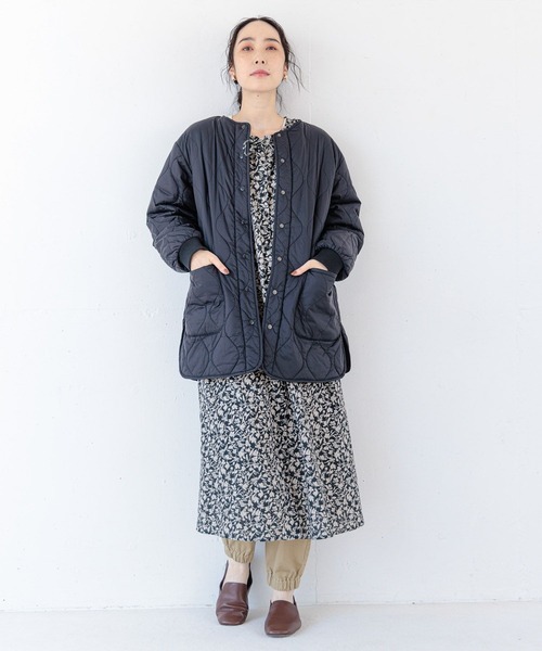 studio CLIP（スタディオクリップ）の「シングルガーゼWフロントワンピース[プチ・プラスサイズあり]（ワンピース・レディース・その他1/インディゴブルー/その他2/ブラック・FREE/ﾌﾘｰ(L)/PF）」の18枚目の写真